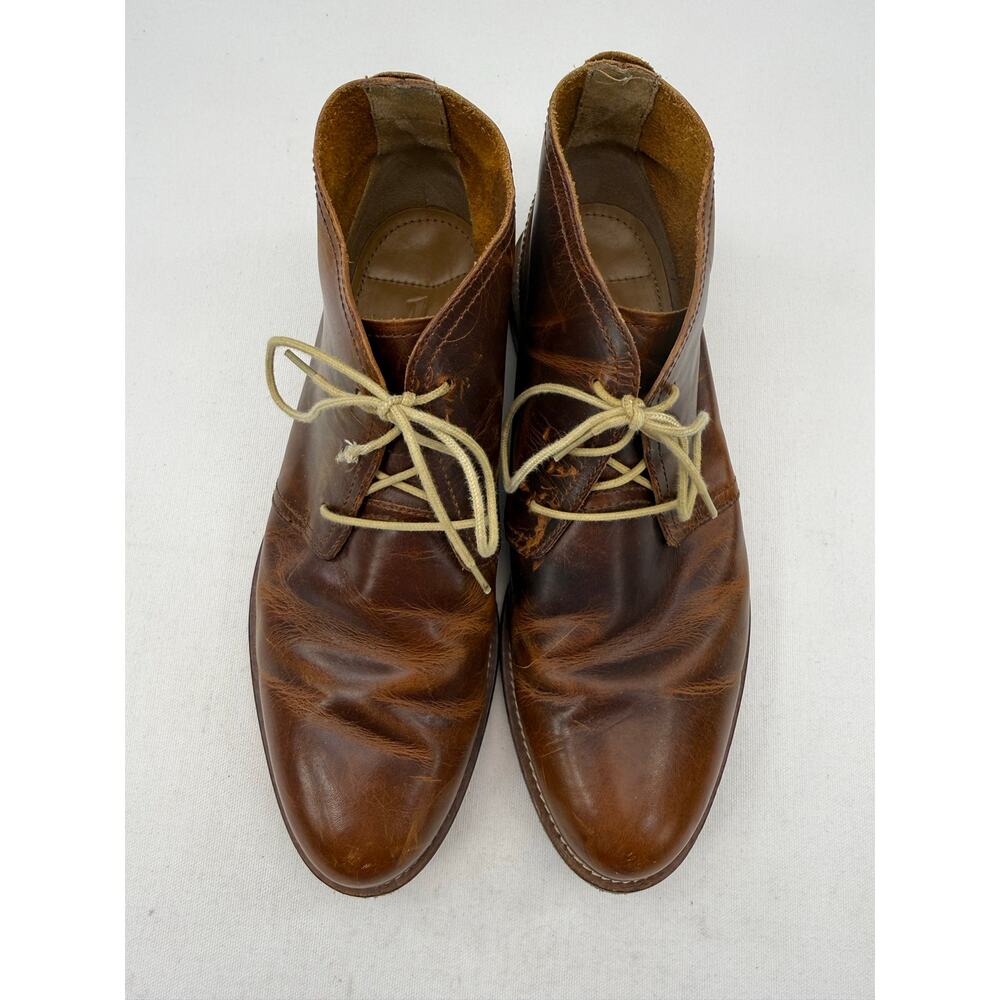 J Shoes Monarch Leather Chukka Boots Brown Handcrafted Leather Sole Mens 8‎